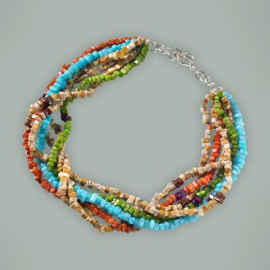 Multi-Bead Necklace made by Angeles Anonimos, sold by Fair Indigo